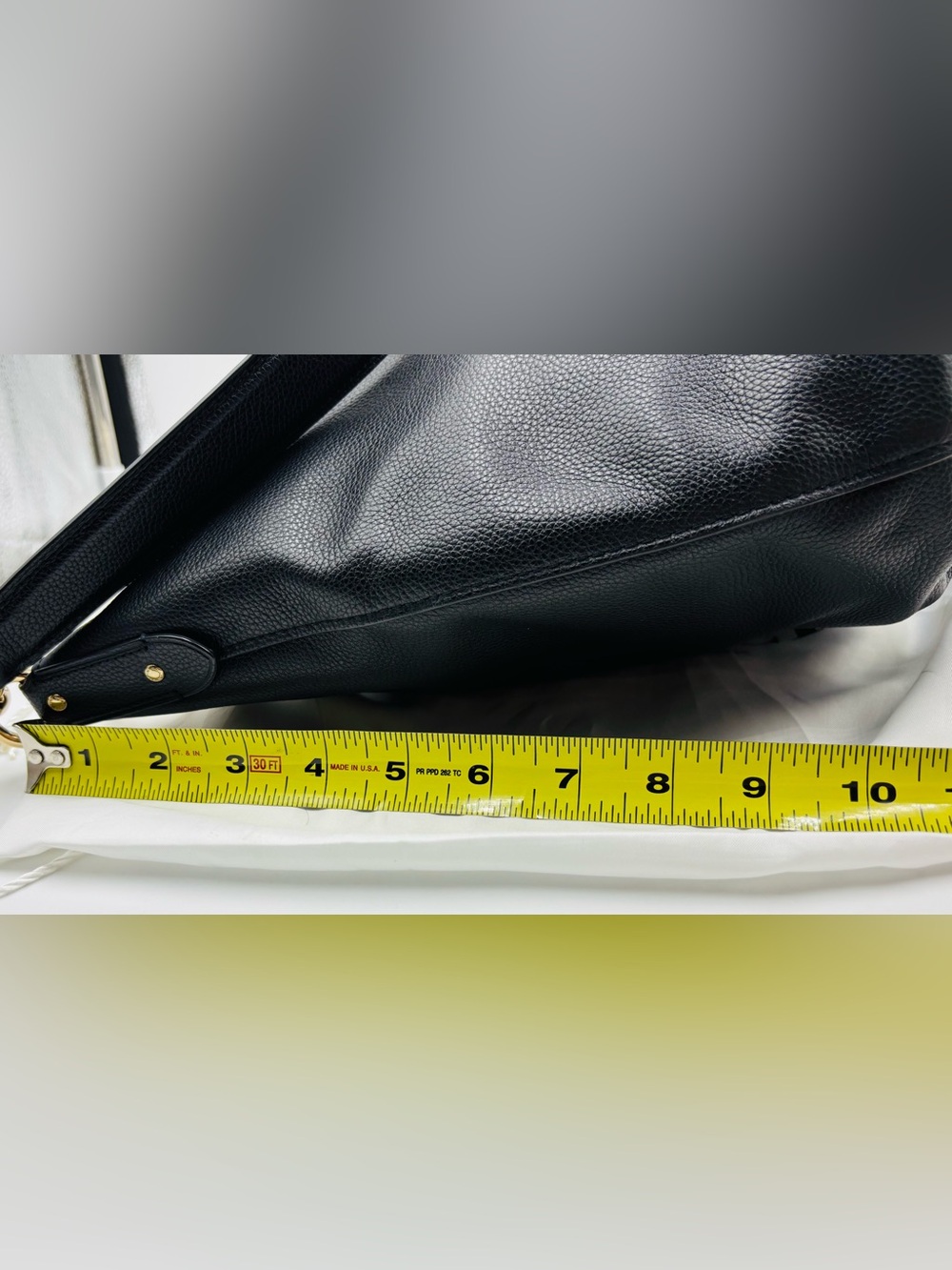 Coach Black Pebbled Leather Shoulder Hobo with Gold Hardware - Picture 15 of 16